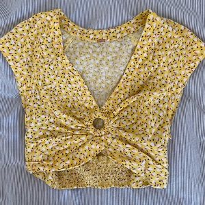 Free people keyhole crop top